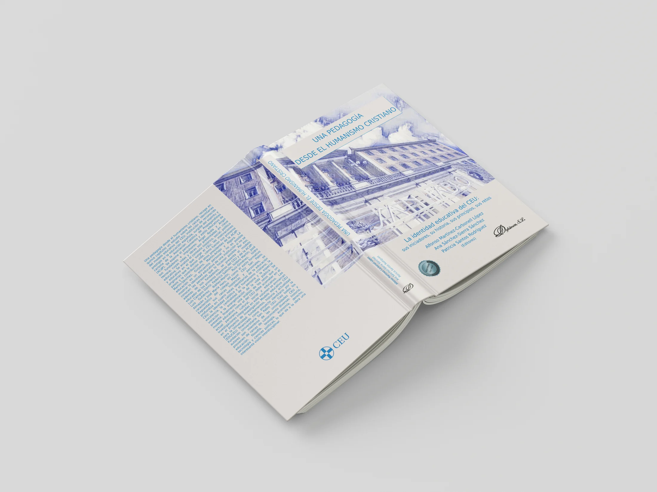Diseño editorial del libro Una pedagogía desde el humanismo cristiano